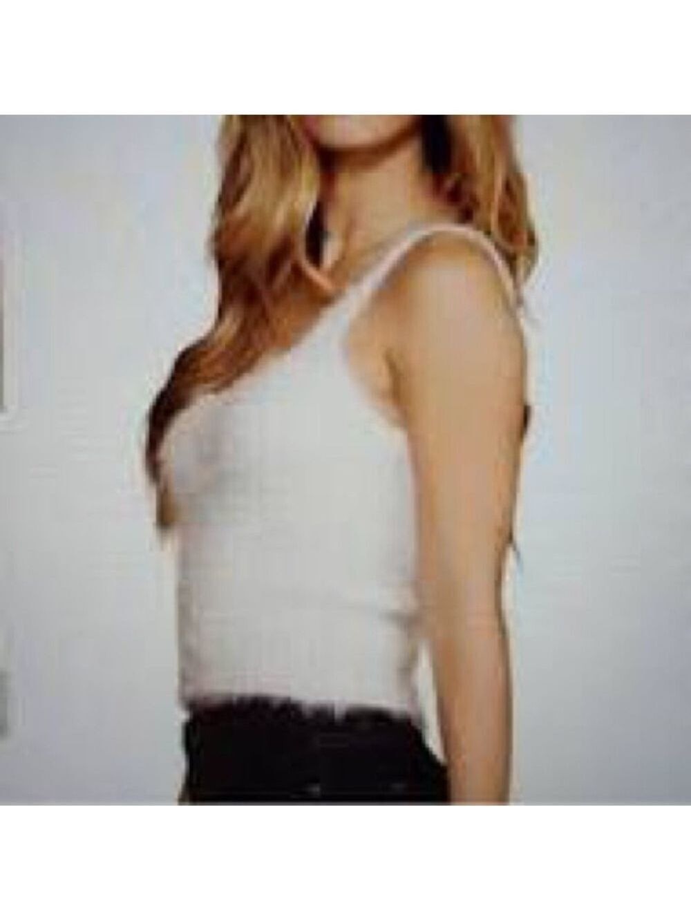Willow & Wind Cream Sweater Tank Top Sz Medium